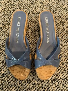 Stuart Weitzman Sandals. Periwinkle blue. Size 7. Worn once